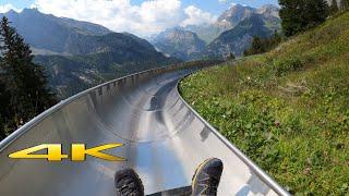 Mountain Coaster Oeschinensee Kandersteg Switzerland 4K 60p 