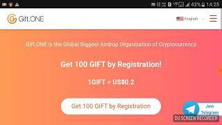 Gift.one || Big airdrop 200 Giftone Token 40$ sigh up bonus So join fast ( hindi)