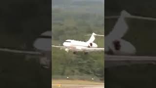 Private Jet Landing at Vermont