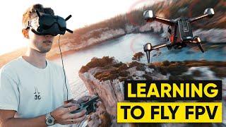 Learning To Fly The DJI FPV DRONE! (From Zero)