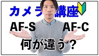 【カメラ講座】初心者のためのAF-SとAF-Cってどう使うの？