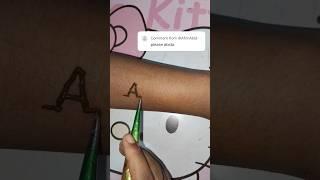 Abida name ki tattoo design ️ like comments and subscribe #shorts #subscribe #tattoo #shortvideo