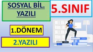 5 SINIF SOSYAL 1 DÖNEM 2 YAZILI - 5.SINIF SOSYAL BİLGİLER 1.DÖNEM 2.YAZILI - AÇIK UÇLU YENİ SİSTEM