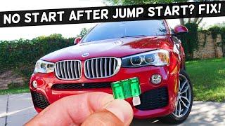 Why BMW Does Not Start After Jump Start BMW X3 X4 2010 2011 2012 2013 2014 2015 2016 2017 2018