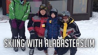 Skiing with AlabasterSlim