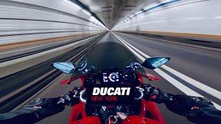 Ducati Panigale V4S - Pure Sound - NYC Tunnel & Highway POV ( Spark Full Race Exhaust )