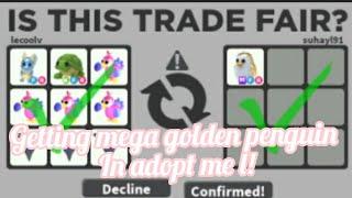 getting mega golden penguin in adopt me!!!!