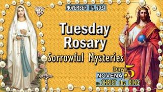 TUESDAY Holy RosarySORROWFUL Mysteries, DAY 4, NOVENA CHRIST the KING, NOVEMBER 19, 2024