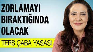 ÇABALAMAYI BIRAKTIĞINDA OLACAK - TERS ÇABA YASASI