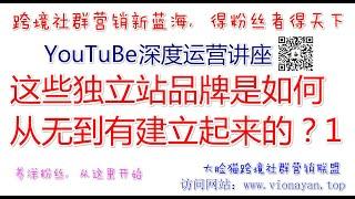 youtube运营笔记,这些独立站品牌是如何从无到有建立起来的？1