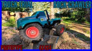 RC CRAWLER GMC 9500 PROTOTYPE TRAIL TRUCK 4X4X4 CUSTOM RC OFFROAD ROCK CRAWLER