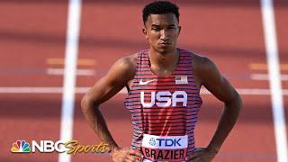 Donavan Brazier, defending 800m world champion hampered by injuries, out in heats | NBC Sports