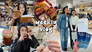 一週穿搭VLOG咖啡廳工作日常! 小換新髮型/採買妹妹禮物/黑膠唱片行推薦/護膚體驗/超辣鬼椒漢堡