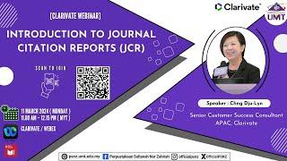 Clarivate Webinar – Introduction to Journal Citation Reports