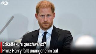 Etikettekurs geschwänzt? Prinz Harry fällt unangenehm auf #germany | SH News German