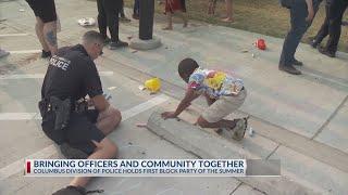 Columbus Division of Police holds first block party of the summer