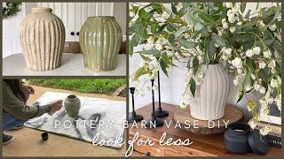 Pottery Barn vase DIY | Look for less