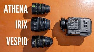 DZOFilm Vespid vs NiSi Athena vs Irix Cine Lenses - Which is Best?