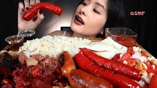 ASMR EATING ULTIMATE FILIPINO BREAKFAST | HOTDOG, TOCINO, TAPA, LONGGANISA, CORNED BEEF MUKBANG