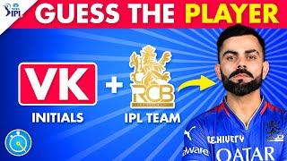 Guess The IPL Player From Their INITIALS + IPL TEAM | Cricket Quiz | IPL 2025