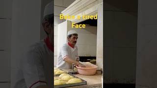 The art of creating bread by an Iranian man #shortsvideo #iranianbread