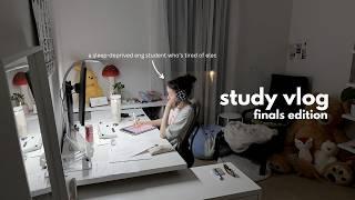 study vlog | learning a semester of elec in a week to ace my final