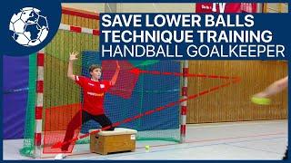 Save lower Balls - Goalkeeper Technique Training | Handball inspires