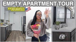 EMPTY APARTMENT TOUR 2023 | INTERNATIONAL STUDENT | F1 VISA | I MOVED TO A NEW COUNTRY| INDIANA.