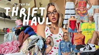 GOODWILL BINS TRY ON THRIFT HAUL | summer 2023