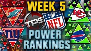 The Official NFL Week 5 Power Rankings 2023...Should the Bears Join the NCAA? || TPS