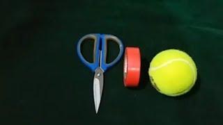 How to tape a tennis ball for Cricket : Taping tennis ball