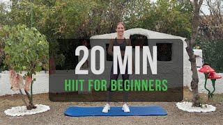 20 Min HIIT Workout - Full Body Workout - Beginners - No Jumping, All Standing