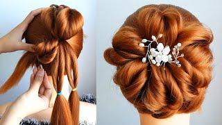 Messy Bun Hairstyle | Flower Bun Hairstyle Step By Step