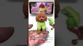 A Poodle made from Polymer Clay, do you like it?【Clay Artisan JAY】