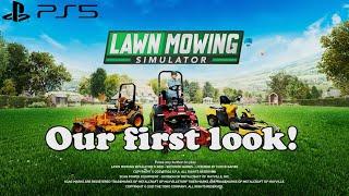 Lawn Mowing simulator PS5 | A true first look!