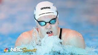 Lydia Jacoby outduels Lilly King for 100m breaststroke title in Westmont | NBC Sports