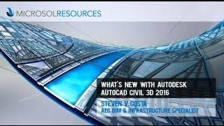 What's New with Autodesk AutoCAD Civil 3D 2016