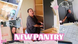 ULTIMATE PANTRY TRANSFORMATION | PANTRY ORGANIZATION | FINALLY HAVE A PANTRY!!!! | Page Danielle