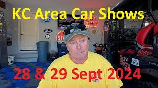 KC Area Car Shows 28 & 29 Sept 2024