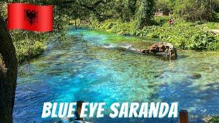 Magical Blue Eye Spring. Drone. Saranda Albania