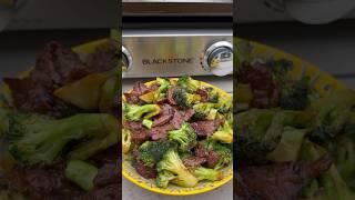 Homemade Beef and Broccoli on the Blackstone Griddle