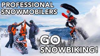 Reagan Sieg - PRO Snowmobilers TRY Snowbiking