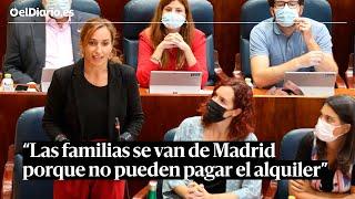 Mónica García: "No me importa que las instituciones se vayan de Madrid, sino las familias"