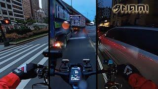 A Ride Through Changing NYC Weather on the Nami Klima Max| eScooter POV [4K]