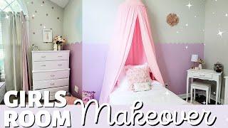 DIY Girls Bedroom Makeover on a Budget | Girls Bedroom Decorating Ideas | Closet + Toy Organization