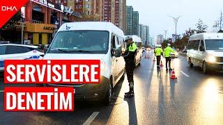 Ataşehir'de ara tatilin ardından okul servislerine denetim