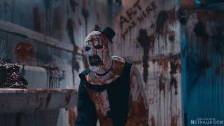 Terrifier 2 Killing Art the Clown Scene