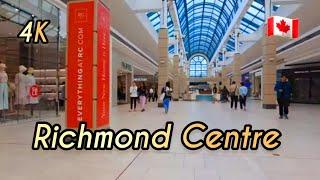   [4K]  CF Richmond Centre (shopping mall) Walking Around, BC Canada 2024