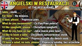 Angielski w restauracji zwroty i słówka po angielsku - At the restaurant English