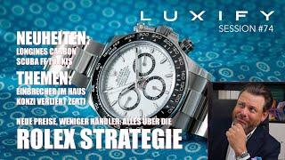 Rolex price increase, loss of concession, strategy, Longines Ultra Chron Carbon, new Omega Speedy